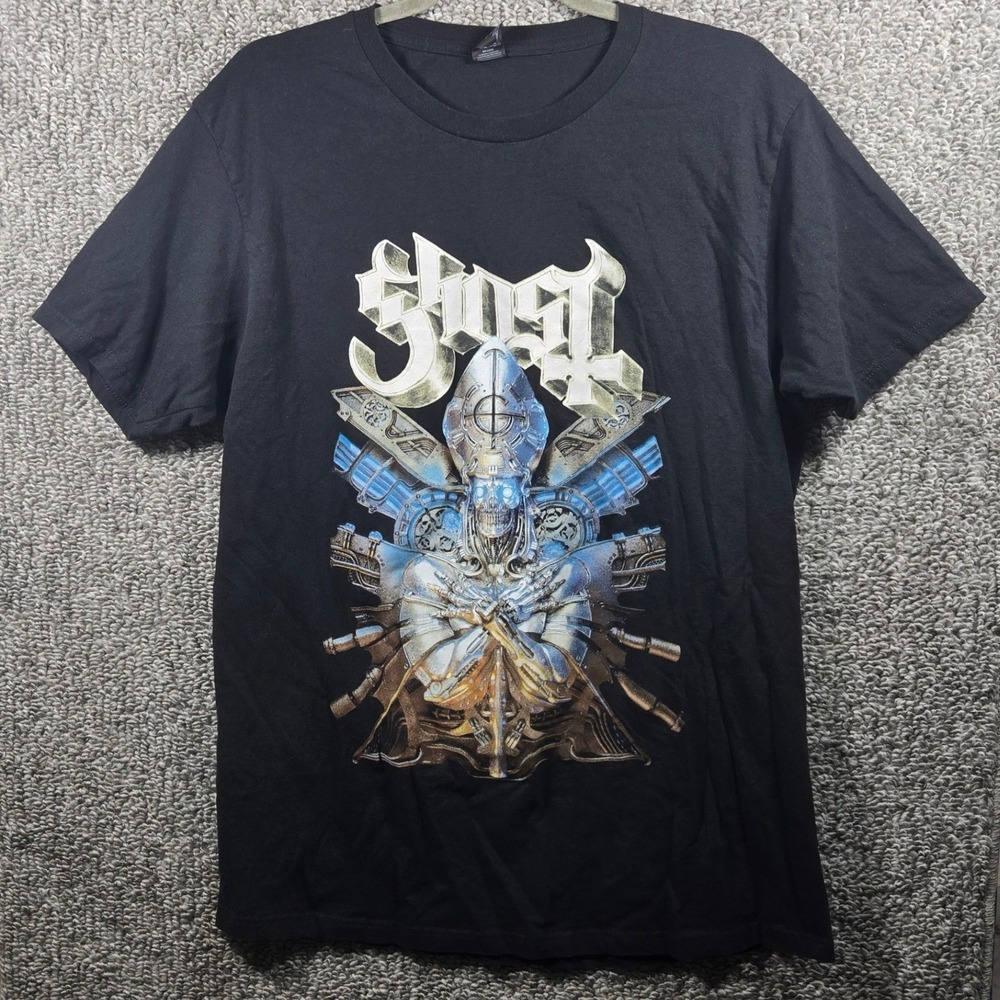 Ghost T-Shirt Black Re-Imperatour North America 2023 Tour Band Tee Mens Large